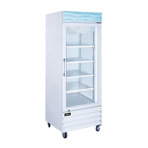 Omcan RE-CN-0023-HC 28" 1 Door Glass Refrigerator Merchandiser