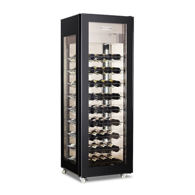 Omcan WC-CN-0400 Single Temperature Full Size 4-Glass View Wine Merchandiser