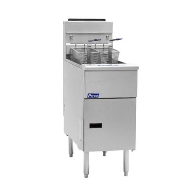 Pitco VF-65S Solstice 65 Lb Energy Star Floor Tube Fired Propane Gas Fryer