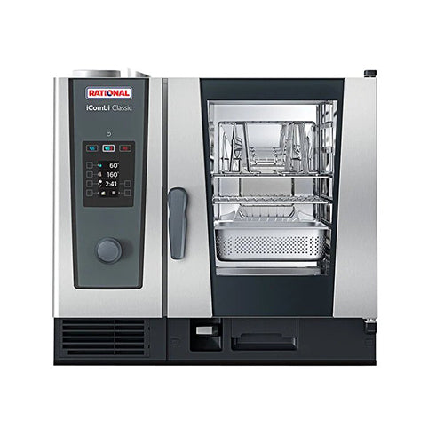 Rational iCombi Pro ICP-6-HALF-E LM100BE 6 Pan Half Size Electric Combi Oven - 1Ph, 208V