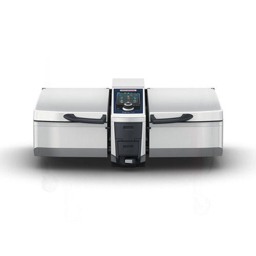 Rational iVario Pro 2-S LMX100BE 13 Gallon Double Pan Electric Tilt Skillet - 3Ph, 208V