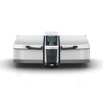 Rational iVario Pro 2-S LMX100BE 13 Gallon Double Pan Electric Tilt Skillet - 3Ph, 208V