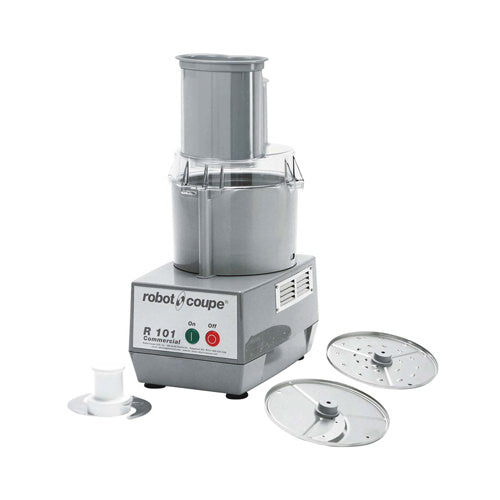 Robot Coupe R101P Continuous Feed Food Processor With 2.5 QT Grey Bowl
