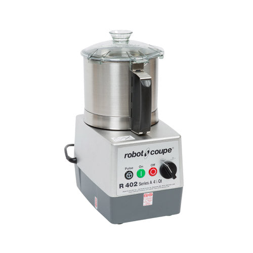 Robot Coupe R402 Continuous Feed Food Processor With 4.5 QT Stainless Steel Bowl