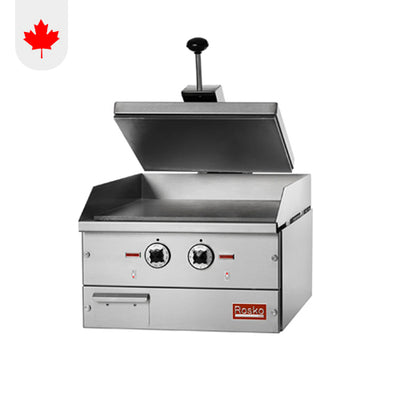 Rosko RO-PGCE-18-2 18" Single Smooth Sandwich Grill - 240V