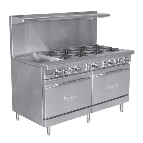 Royal RR-6G12 48" Natural Gas Range With 12" Griddle