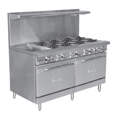 Royal RR-8G12 60" Natural Gas Range With 12" Griddle