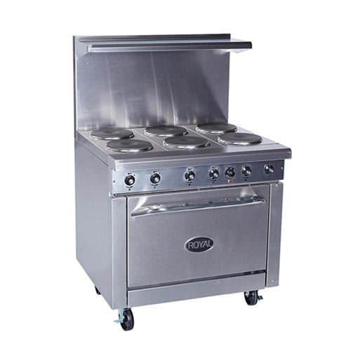 Royal RRE-GT36 36″ Electric Range with 36" Griddle - 3Ph, 208V