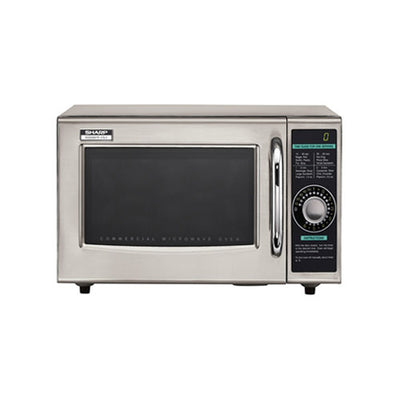 Sharp R-21LCF Manual Control Moderate Duty Commercial Microwave Oven