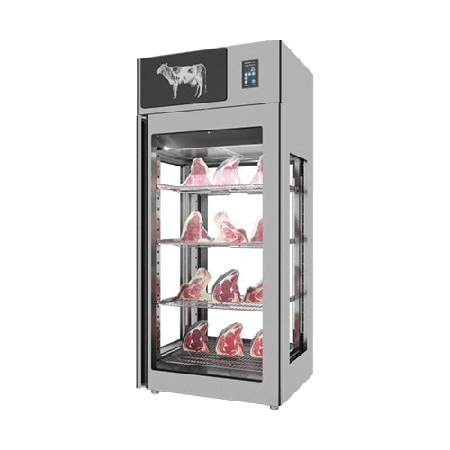 Stagionello MM-IT-900-SS-AV 500 Lb Dry Aging Cabinet with 4-Glass View