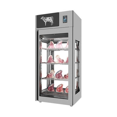 Stagionello MM-IT-900-SS-AV 500 Lb Dry Aging Cabinet with 4-Glass View