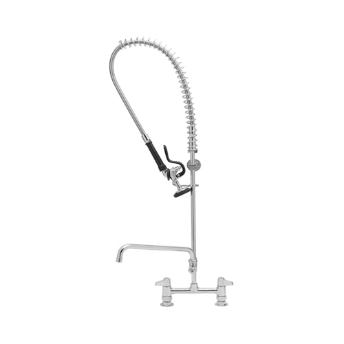 T&S 5PR-8D14 Deck Mount Pre-Rinse Assembly With 8″ Centers and 14″ Add On Faucet