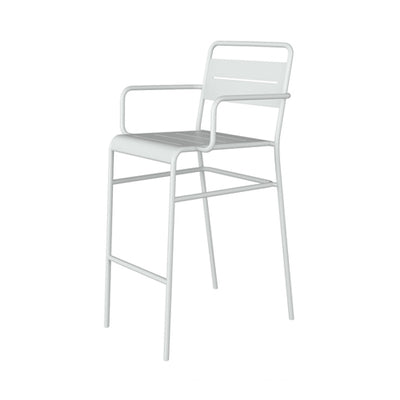 Tarrison ASG2203WH Garrett Restaurant Bar Stool