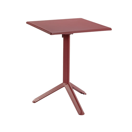 Tarrison ATTAKP10312222H75 Arket Plus Square Restaurant Table Bordeaux