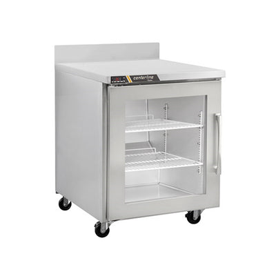 Traulsen CLUC-27R-GD-WT 27″ 1 Door Glass Worktop Refrigerator