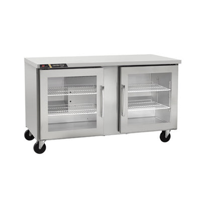Traulsen CLUC-36R-GD 36″ 2 Door Glass Undercounter Refrigerator