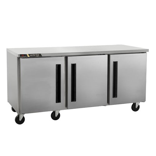 Traulsen CLUC-72R-SD 72″ 3 Door Undercounter Refrigerator