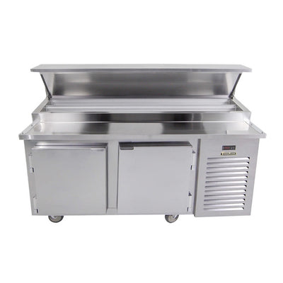 Traulsen TB071SL2S 71″ 2 Door Pizza Prep Refrigerator