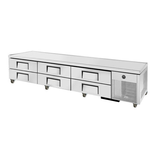 True TRCB-110 110" 6 Drawer Refrigerated Chef Base