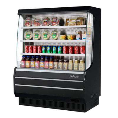 Turbo Air TOM-50MB-N Black 50" Air Curtain Merchandiser