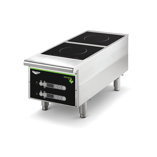 Vollrath 912HIDC Cayenne Dual Hob Heavy Duty Digital Countertop Induction Cooker / Range - 208V, 2500W