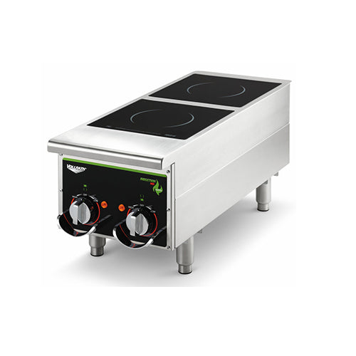 Vollrath 912HIMC Cayenne Dual Hob Heavy Duty Countertop Induction Cooker / Range - 208V, 2500W