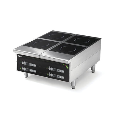 Vollrath 924HIDC Cayenne Four Hob Heavy Duty Digital Countertop Induction Cooker / Range - 208V, 2500W