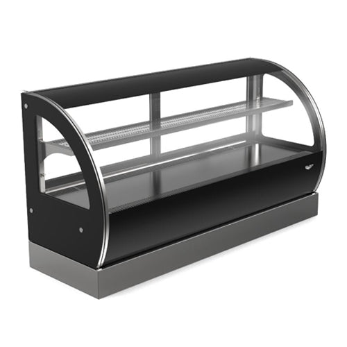 Vollrath HDCCV-60 60" Curved Glass Countertop Heated Display Case