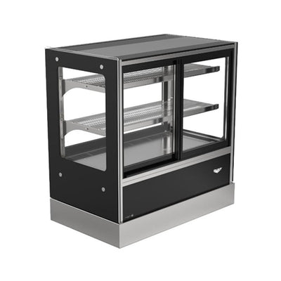 Vollrath RDCCB-36SS 36″ Cubed Glass Countertop with Self Serve Display Refrigerator