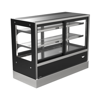 Vollrath RDCCB-48SS 48″ Cubed Glass Countertop with Self Serve Display Refrigerator