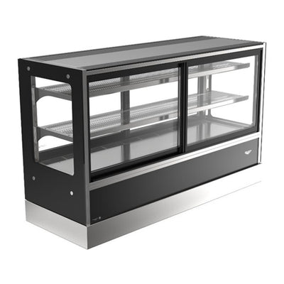 Vollrath RDCCB-60SS 60″ Cubed Glass Countertop with Self Serve Display Refrigerator