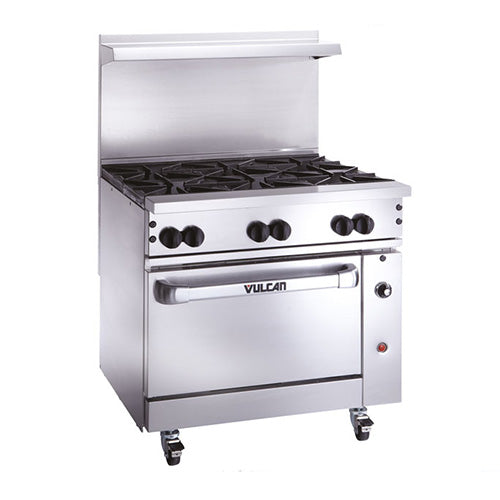Vulcan Endurance 36S-6B 36" Natural Gas Range With 6 Open Burner