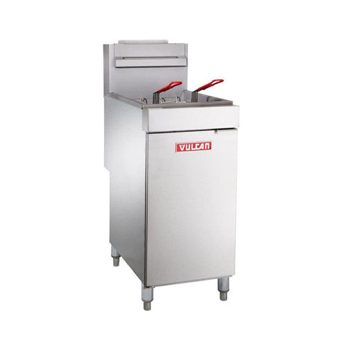 Vulcan LG300 40 Lb Floor Tube Fired Propane Gas Fryer