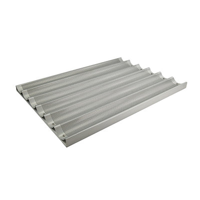Winco ABPN-6 6 Slot Aluminum Baguette Pan