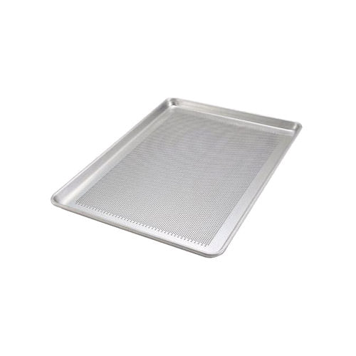 Winco ALXP-1826P 18" x 26" 18 Gauge Full Size Closed Bead Aluminum Perforated Sheet Pan