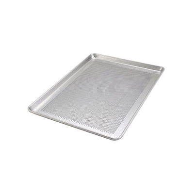 Winco ALXP-1826P 18" x 26" 18 Gauge Full Size Closed Bead Aluminum Perforated Sheet Pan