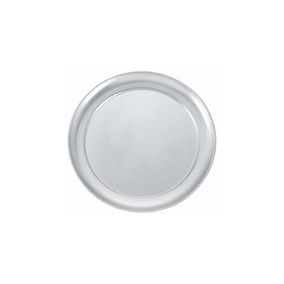 Winco APZT-8 8" Wide Rim Aluminum Pizza Pan