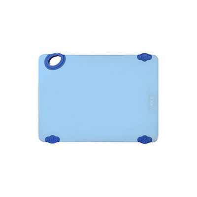 Winco CBK-1218BU 12" x 18" Blue Plastic Cutting Board With Hook