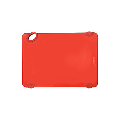 Winco CBK-1824RD 18" x 24" Red Plastic Cutting Board With Hook