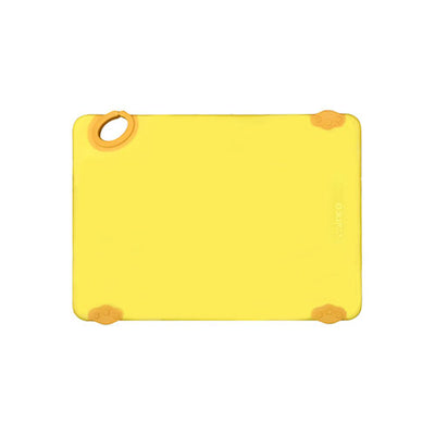Winco CBK-1824YL 18" x 24" Yellow Plastic Cutting Board With Hook