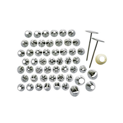 Winco CDT-26 26 Piece Stainless Steel Cake Decorating Tip Set