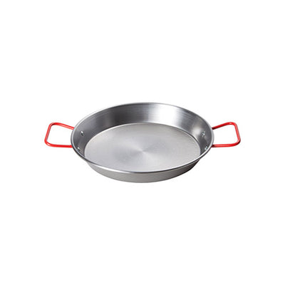 Winco CSPP-11 11" Polished Carbon Steel Paella Pan