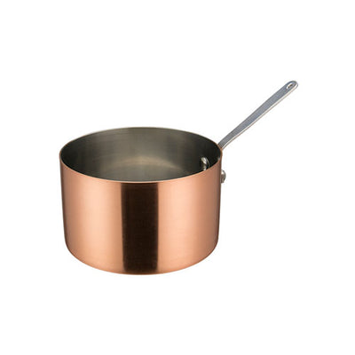 Winco DCWA-204C 3 1/2" x 2" Copper Plated Mini Sauce Pan