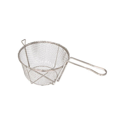 Winco FBR-9 9 1/2" x 5 3/4" Round Coarse Mesh Fry Basket