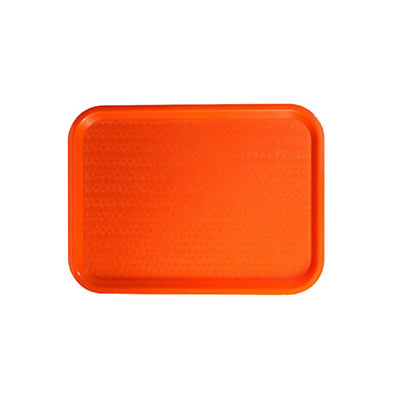 Winco FFT-1014O 10" x 14" Orange Standard Dining Food Tray