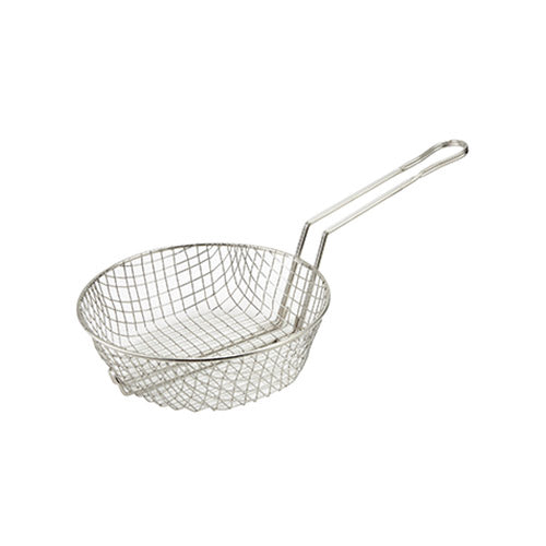 Winco MSB-12 12" Nickel Plated Coarse Mesh Culinary Basket