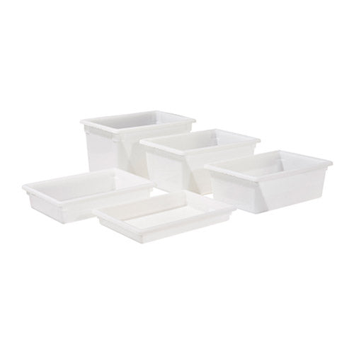 Winco PFFW-12 Full Size White Food Storage Box - 12" Deep