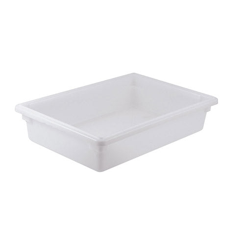 Winco PFFW-6 Full Size White Food Storage Box - 6" Deep