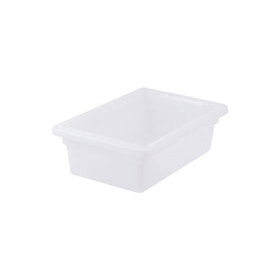 Winco PFHW-6 Half Size White Food Storage Box - 6" Deep