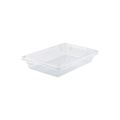 Winco PFSH-3 Half Size Clear Food Storage Box - 3-1/2" Deep